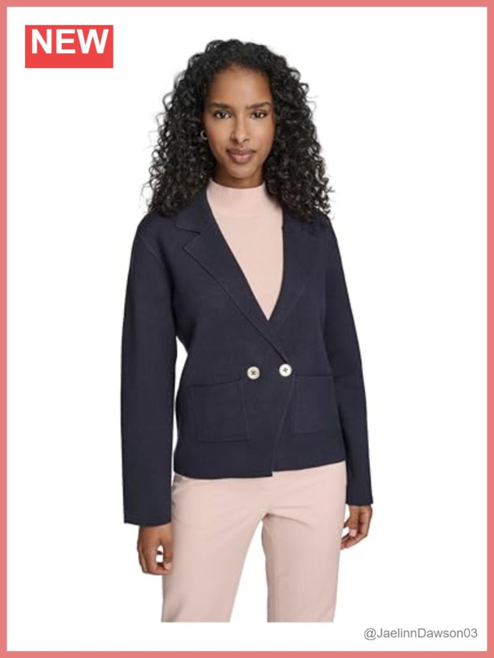Tommy Hilfiger Women's Double Breasted Collared Cardigan Sweater